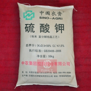 硫酸鉀，K2SO4